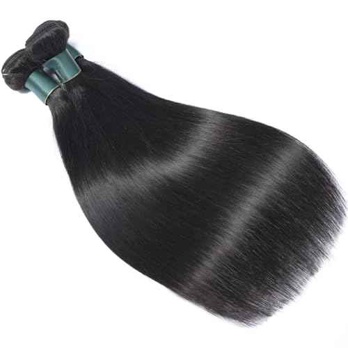 Great Grace Brazilian Straight Bundles Human Hair 14 16 18 Inch 12A 100% Unprocessed Virgin Human Hair Weave 3 Bundles Deals Natural Black Color (Natural Balck 3 Bundles, 14 16 18)