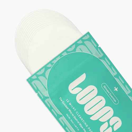 LOOPS Milky Cleanser Korean Skincare - Deep Cleansing and Hydrating Skin Care - Pre-soaked Bamboo Facial Cleansing Pads - Facial Wash with Milky Oil Complex - Oil Cleanser for Face - Gifts for Women