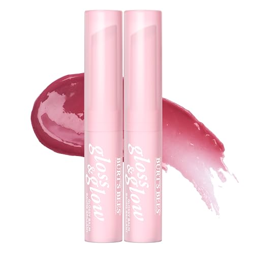 Burt's Bees Gloss and Glow Glossy Balm, 100% Natural, Pack of 2