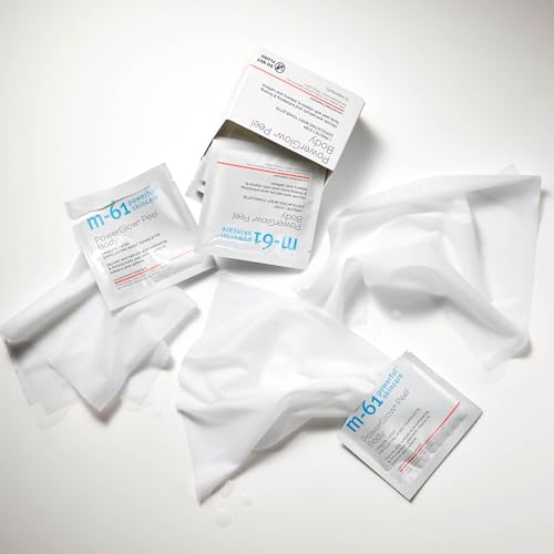 m-61 PowerGlow Peel Body | Exfoliating Body Towelette With Glycolic And Salicylic Acid. 1 Minute, 1 Step - 10 Treatments