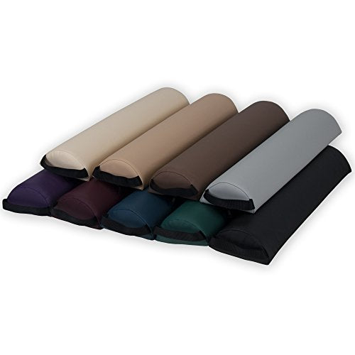 Earthlite Half Round Massage Bolster Pillow with Strap Handle for Back Relief