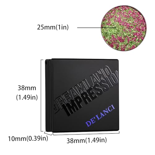 DE'LANCI Multichrome Holographic Eyeshadow - Iridescent Shimmer