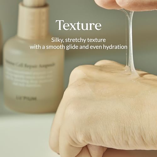 LU'PIUM Extreme Cell Repair Ampoule ? Vegan Barrier Repair & Hydrating Serum for Damaged or Dehydrated Skin, 5 Plant Mucin Complex, Inspired by Korean Skincare