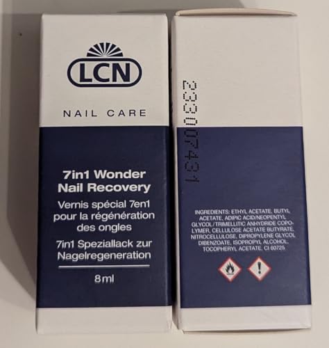 LCN 7-in-1 Wonder Nail Recovery Treatment, Hardener & Top Coat - 8ml
