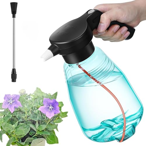 Dunkive 0.5 Gallon Electric Plant Spray Bottle with Green Style, Rechargeable, 2L
