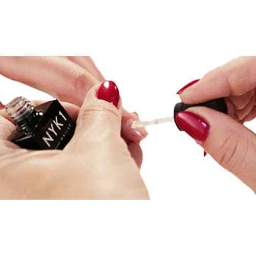 NYK1 Nail Force Power Builder Nail Gel with Nailac Base Coat and Top Coat Gel Nail Polish - Salon Quality Nail Repair and Clear Soak Off UV Gel