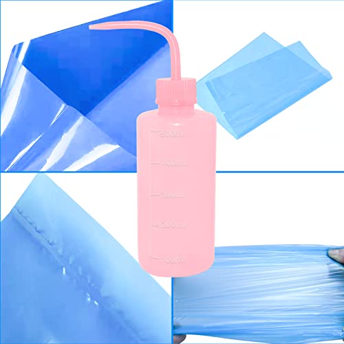 300pcs Tattoo Wash Bottle Bags,Thicken Disposable Squeeze Bottle Bags,for Tattoo Bottles Tattoo Supplies Tattoo Kits (Blue)