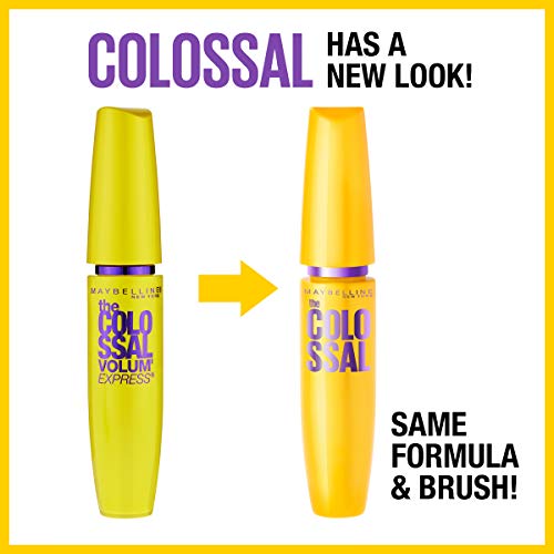 Maybelline Volum' Express Colossal Washable Mascara Makeup, Classic Black Mascara, 1 Count