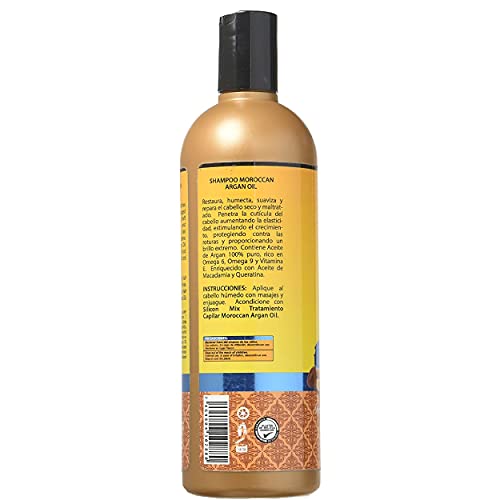 Silicon Mix Moroccan Argan Oil Shampoo + Hair Treatment 16oz "Set"