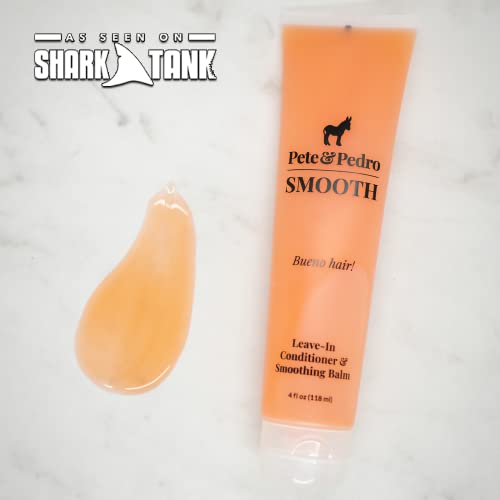 Pete & Pedro SMOOTH Leave-In Hair Conditioner, 4 oz - Nourishing & Frizz Control