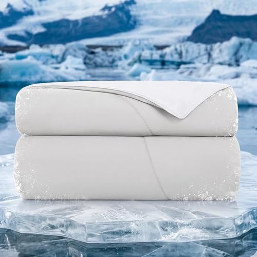 Topcee Queen Size Cooling Comforter - Double-Sided Ice Blanket