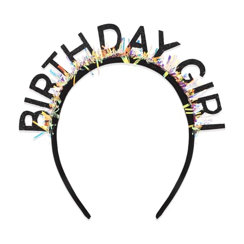 CAVETEE Birthday Crown Tiara Headband for Women & Girls