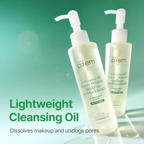 MAKE P:REM Safe Me Relief Moisture Cleansing Oil 7.1 fl oz - Gentle Deep Cleansing with Natural BHA