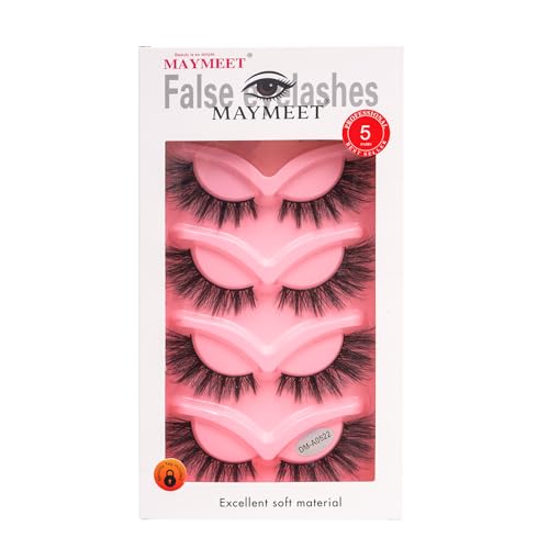 3D Wispy Faux Mink False Eyelashes - 5 Pairs