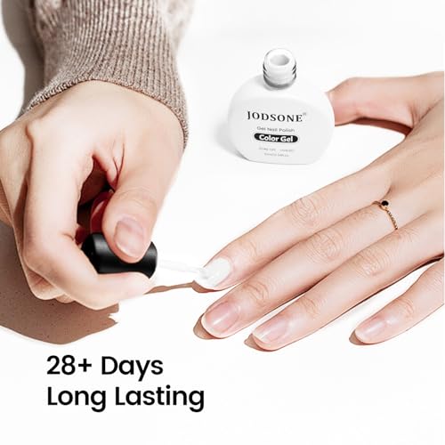White Gel Nail Polish - 10ml Long-Lasting, Quick Cure, B02 Variation