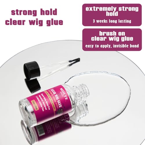 Clear Wig Bond Glue 1oz - Waterproof, Swimming Safe, Long Hold