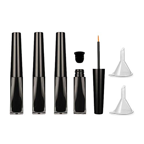4Pcs 3ml Empty Eyeliner Tubes with Brush & Funnels