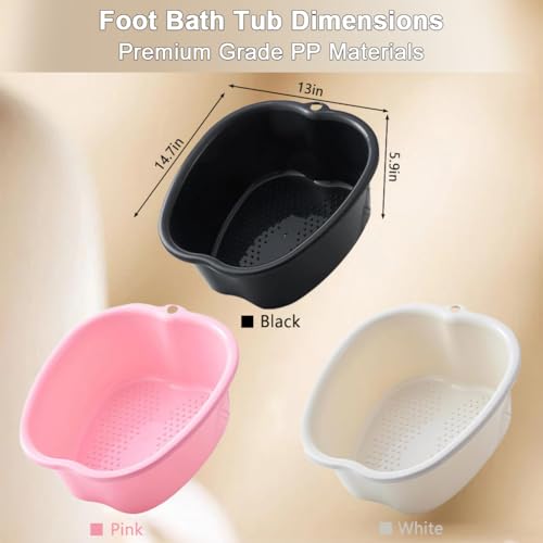 Large Foot Soaking Tub - Durable Foot Bath Basin for Relaxation