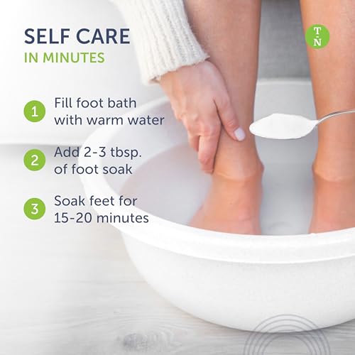 Tea Tree Oil Foot Soak with Epsom Salt & Mint by Truremedy Naturals - 14 oz