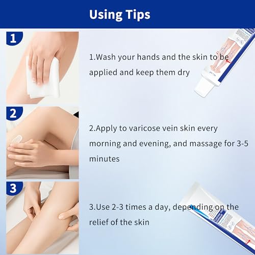 KONGDY Varicose Vein Relief Cream - 2 Count for Smooth Legs