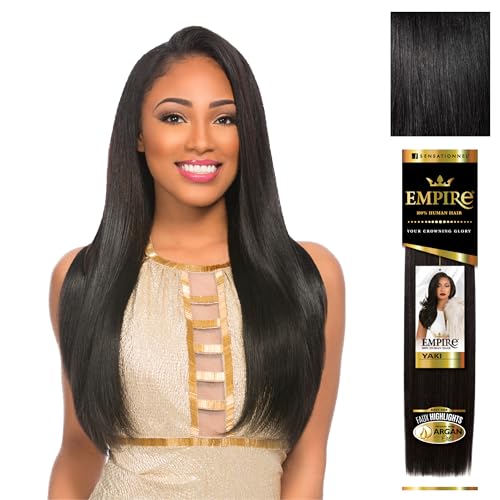 Sensationnel Empire Yaki 12" Human Hair, 1 Pack