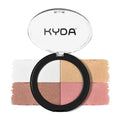 KYDA 4-in-1 Face & Eye Makeup Palette with Highlighter, Blush & Shimmer