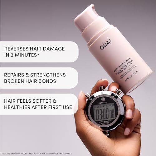 OUAI Bond Repair Balm - In-Shower Hair Mask, 1.7oz Travel Size