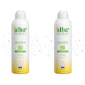 Alba Botanica Sensitive Sunscreen Spray for Face and Body, Fragrance-Free, Broad Spectrum SPF 50, Water Resistant, 5 fl. oz. Bottle (Pack of 2)
