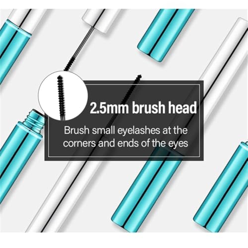 Lesiti Waterproof Mascara for Fine Short Eyelashes - Voluminous Lengthening & Flake-Free, Black, 0.1 Fl Oz