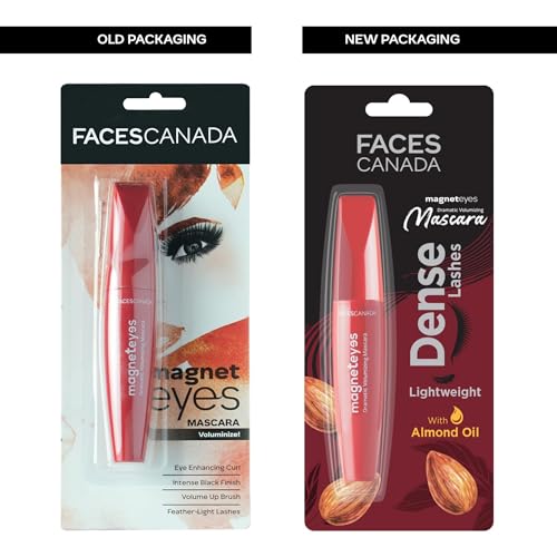 Facescanada Volumizing Mascara | Almond Oil, Smudge-Proof