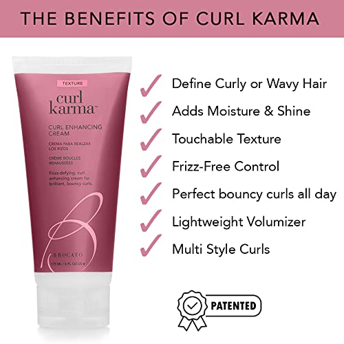 Brocato Curl Karma Curl Enhancing Cream - 6 Fl Oz, Frizz Control