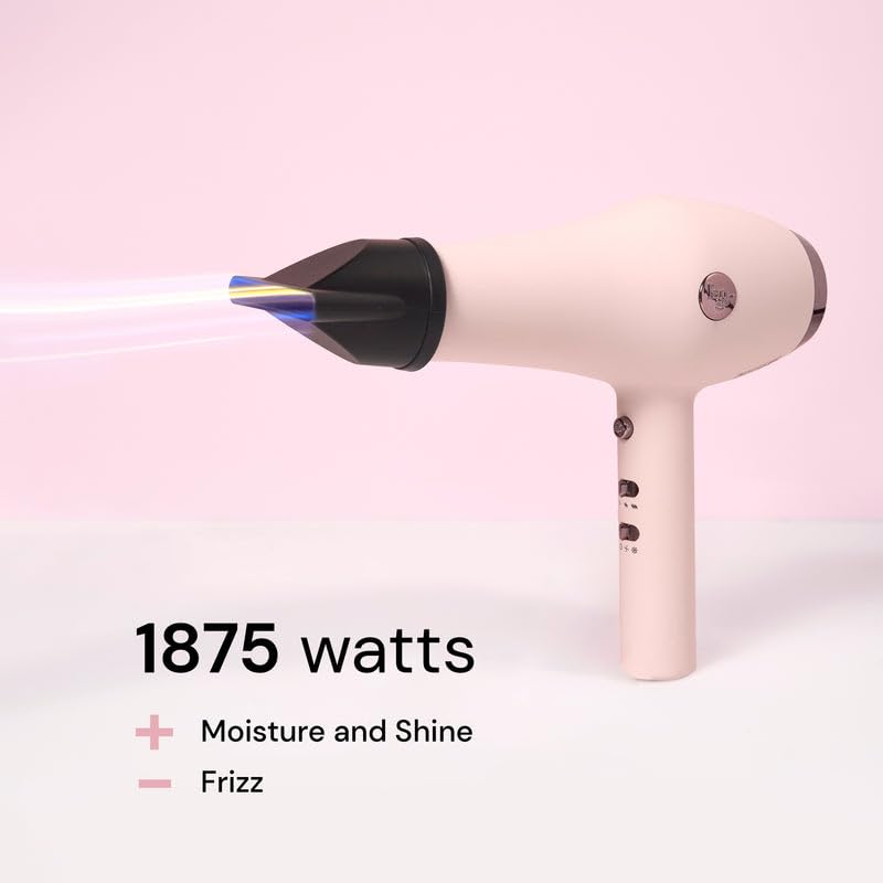 L'Ange Hair Soleil 1875W Ionic Hair Dryer with Concentrator | Blush