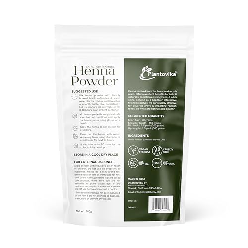 100% Natural Henna Powder Hair Dye - 200g Triple Sifted