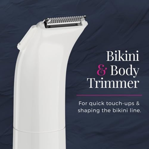 Cordless Body & Bikini Grooming Kit for Women - Waterproof Trimmer with 4 Attachments