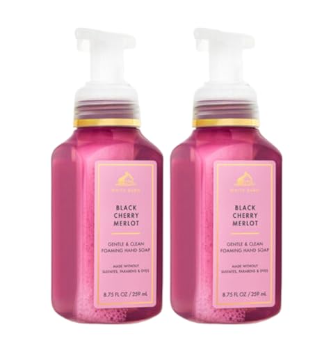 Bath and Body Works Gentle Foaming Hand Soap 8.75 Ounce 2-Pack (Black Cherry Merlot)