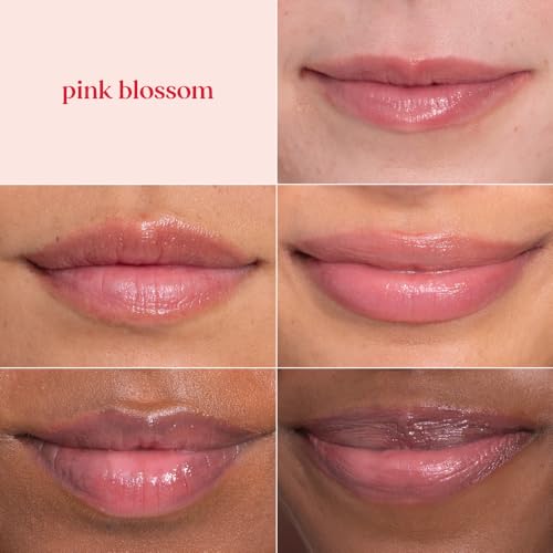 Burts Bees 100% Natural Tinted Lip Balm, Pink Blossom with Shea Butter & Botanical Waxes 1 Tube