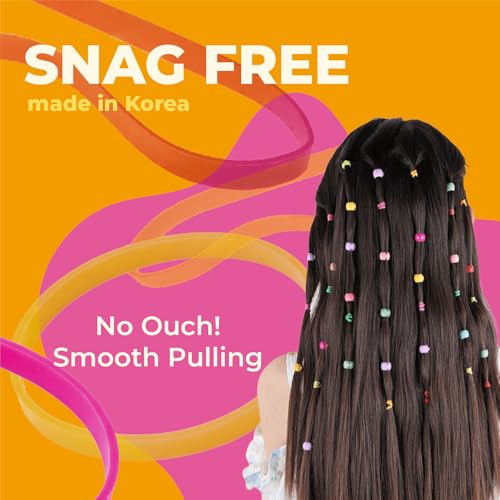 PONIIBAND Clear Elastic Hair Bands 2000pcs Ouchless Mini
