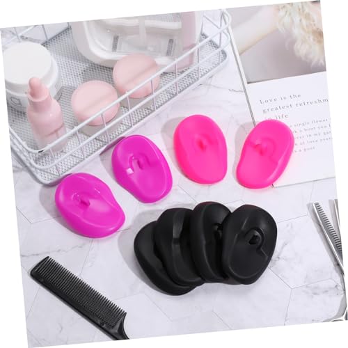 Silicone Ear Muffs for Hair Styling - 4 Pairs Reusable