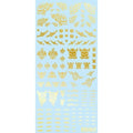 HiQ Parts Tattoo Decal 02 Single Scull Gold Input Plastic Model Decals TTD-02-GLD