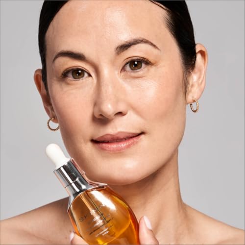 SKINN Anti-Aging Luminous Face Oil for Sensitive Dry & Mature Skin - Lightweight, Non-Greasy Facial Oil Reduces Fine Lines & Wrinkles - Manuka Honey & Vitamin C - Moisturizing Oil for Deep Hydration