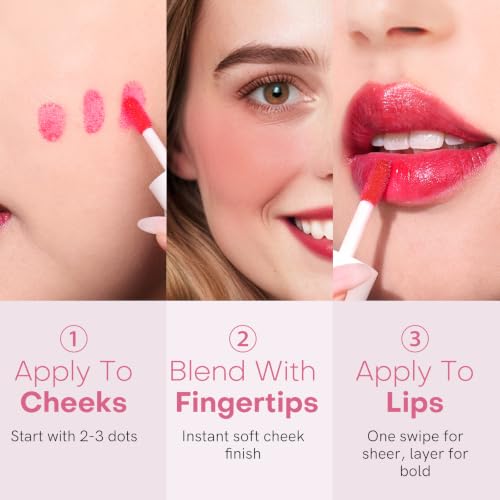 Bayfree Lip Tint Stain Set - 2 Pc Waterproof Liquid Blush