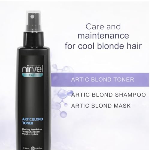 Nirvel Artic Blond Leave-In Toner – Anti-Yellow Violet