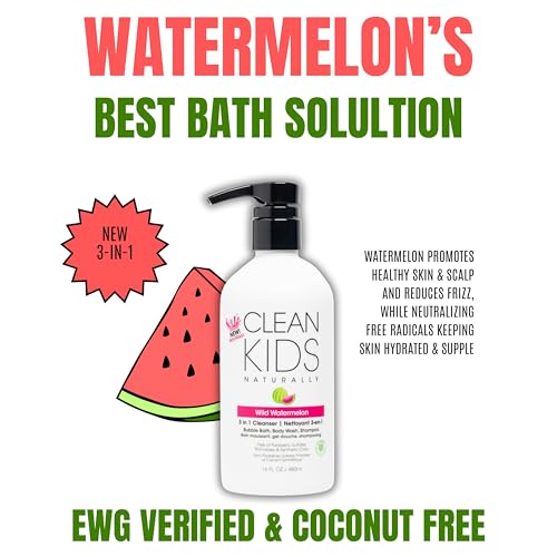Gabriel Cosmetics Watermelon 3-in-1 Shampoo, Body Wash & Bubble Bath - 16 Fl Oz