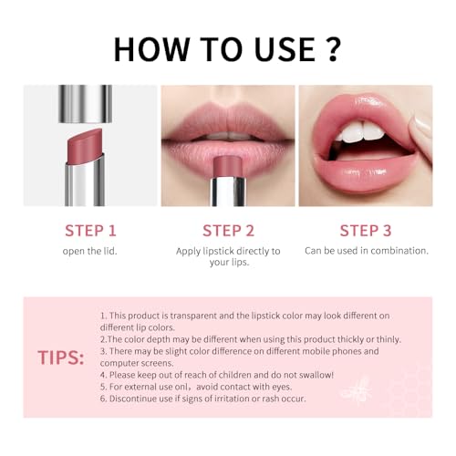 BAISEN DIARY Honey Lipstick Tinted Lip Balm - 2PCS Moisturizing