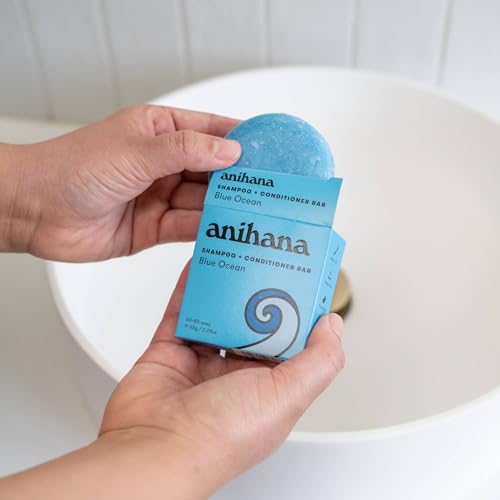 ANIHANA 2-in-1 Shampoo & Conditioner Bar - Blue Ocean