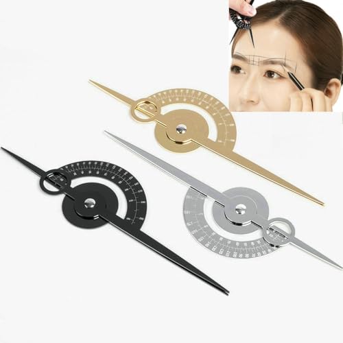 Golden Ratio Eyebrow Caliper - Double Scale Ruler for Makeup