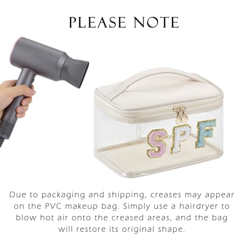 Clear Waterproof Summer Makeup Bag - Travel Toiletry Case