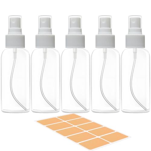TSA Approved 3.4 oz Travel Spray Bottles - 5 Pack