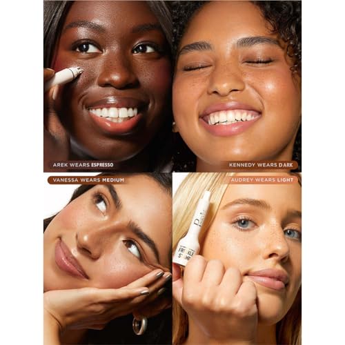 Upgrade Faux Freckle Stamp Pen?Liquid Freckle Marker with Multi-Prong Soft Tip, Air Cushion Applicator for Natural Sun-Kissed Look, Long-Lasting Freckle Makeup Tool(1#LIGHT+2#MEDIUM)