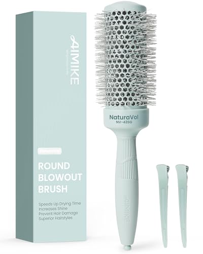 AIMIKE NaturaVol 1.7" Round Brush for Blow Dry & Volume